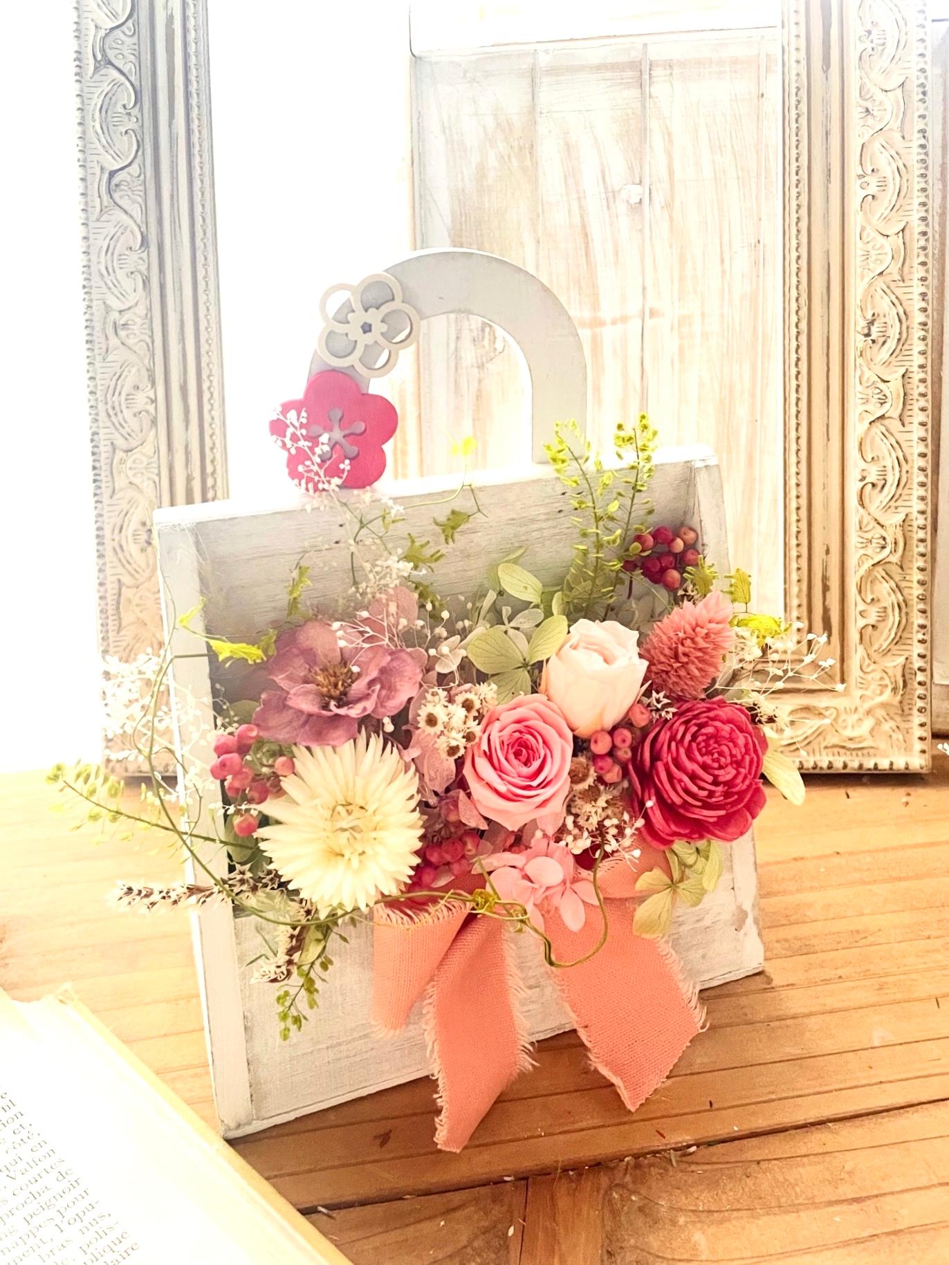 【製作キット】季節をめぐる おひなさまフラワー(プリザーブドフラワー)  お雛様　雛飾り　おひなさま | 7枚目